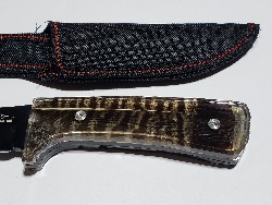 RUFFED GROUSE HANDLE HUNTING KNIFE FOR COLLECTORS