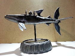 TINTIN SHARK SUBMARINE SCRAP METAL WELDING ART
